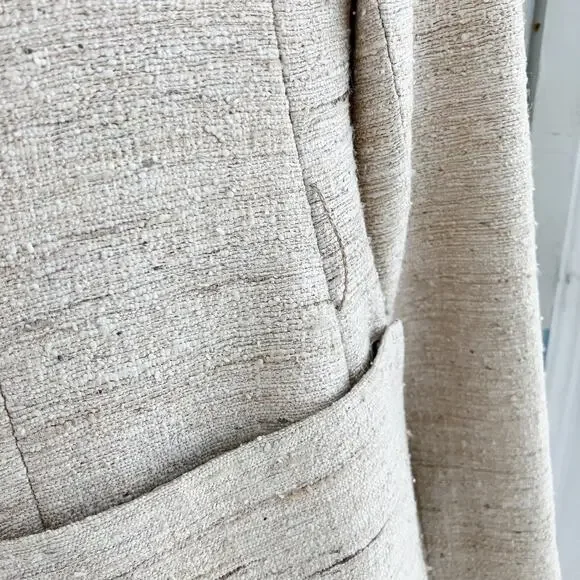 Vintage Devon Hall Cream Neutral Skirt Blazer Suit Set - Picture 11 of 16